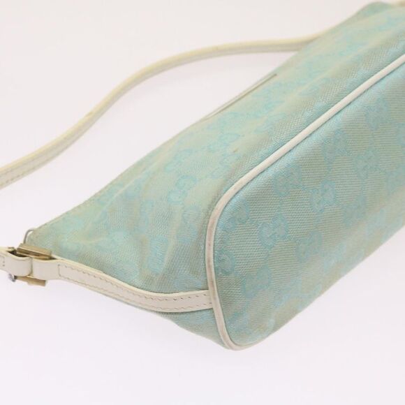 Gucci Gg Canvas Blue Canvas Handbag (Pre-Owned) - Picture 16 of 16